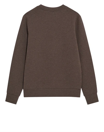 Mos Mosh Gallery - MMGAbel Crew Neck Sweatshirt - Chocolate Brown Melange 